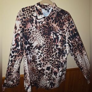 Leopard Print Long Sleeve Shirt
